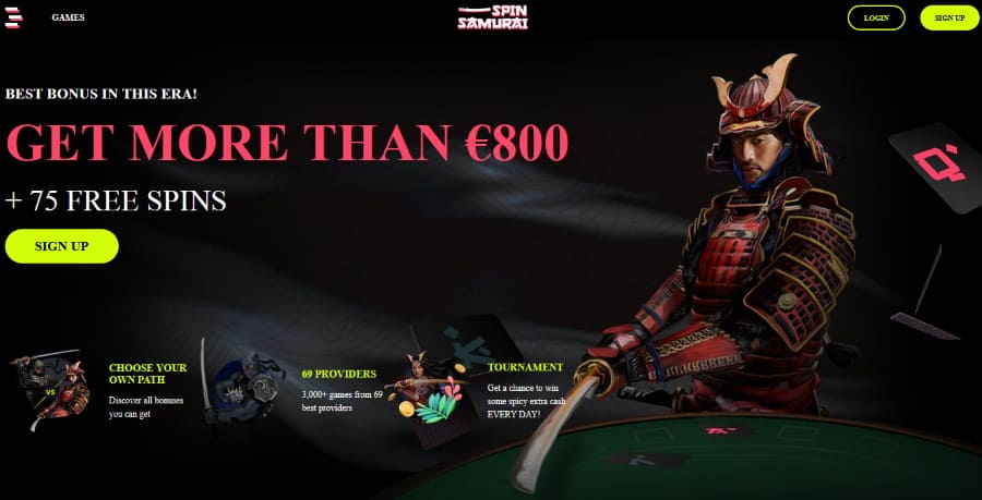 Spin-samurai-casino-main-page